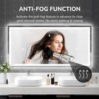 72x36  Led Bathroom Mirror Touch Lighted Vanity Mirror Dimmable Tempered Glass