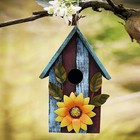 Wooden Bird Houses For Outside Hanging Garden Patio Decorative Bird Houses   