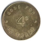 Tamco Of Oregon Token   Medals Collectors Trade Token 4   Br Rd 31mm