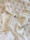 Vintage Baby Frilly Ruffle Dress Slip Sheer Lace Trim Sz 1 T