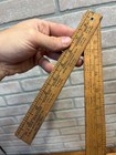 Vintage 1920s May-b-inn Merrill Tomahawk Wis Wi Advertising Fish Ruler Shell Oil