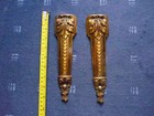 Antique Large Pair French Pediments Bronze Ormolu