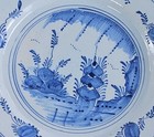18th Century Georgian English Delftware Chinoiserie Charger