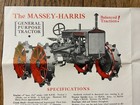 Original 1931 Massey Harris General Purpose Tractor Brochure Vintage 1930s