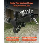 Trailer Hitch 2  Receiver 1-7 8    2    2-5 16  Tri-ball Hitch With Hook