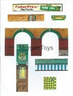 Fisher-price Sesame Street House  938 Little People Replacement Lithos Stickers