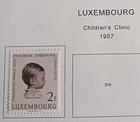 Luxembourg  - 1957 - 58 - Lot Of Stamps On Album Page  - Used   Mh