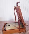 French Easel Plain Air By Trident El Greco Mahogany Model 12 505  missing Leggs 