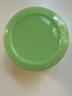 Vintage Mckee Round Green Jadeite Glass Refrigerator Jar With Original Lid