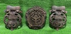 Antique Cast Iron Wood Cook Stove Parts - Drop Down Shelf -lot Of 3 - 7 X 9 5 In