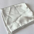 Eton Mens Luxe Silk Pocket Square Gray Silver Nwot