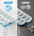 Ice Cube Tray With Lid And Bin 4 Pack Trays For Freezer