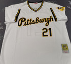 Vintage Roberto Clemente  21 Pirates Throwback Pullover White Stitched Jersey 
