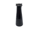 Victorian Black Glass Truffle Bottle - Antique French Kitchenalia