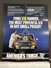 Vintage 1982 Ford Ranger V6 Dealership Sales Tri-fold Brochure Specifications