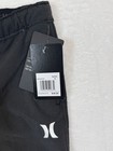 Hurley Boys Black Solid Drawstring Activewear Pants W  Pockets Size 6