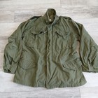 Mens Medium Regular Cold Weather Field Coat Military Olive Green Jacket Og 107
