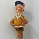 Anri Vintage Mechanical Bottle Stopper Carved Wood Cork Base