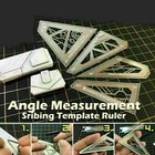 4 In1 Angle Measurement Scribing Template Ruler Model Building Measure Tool Kits