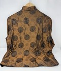 Reversible Asian Brocade Black Velvet Jacket Mandarin Collar Tang Style 