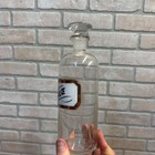Vintage Glass Pharmacy Apothecary Bottle With Stopper And Glass Label Reading Tr