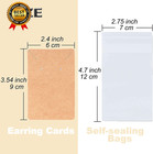 Earring Display Cards With 100 Pcs Earring Holder Cards 200 Pcs Earring Backs   