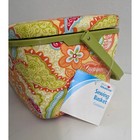 Prym Creative Sewing Basket Floral Paisley Print Storage Box With Tray Nwt
