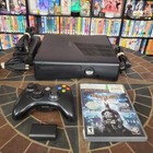 Microsoft Xbox 360 Slim S 4gb Console  Controller  Cords   Batman Arkham Asylum