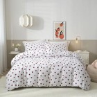  Duvet Cover 100  Cotton Love Heart Duvet Cover Set Cute 3 Piece King Red Heart