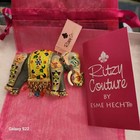 Ritzy Couture Enamel Multi-color Royal Elephant Charm Brooch Pin Pendant