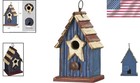 Cozy 9-inch Wooden Bird House - Rustic Design With Removable Clean-out Feature