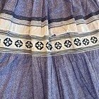 Vintage Miccosukee Seminole Patchwork Skirt Native American Handmade Craft Blue