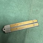 Stanley   40 German Silver Rule 4-fold 12    As Is-missing Slide Out Caliper Guage