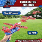 Fuwidvia 3 Pack Airplane Launcher Toys  13 2 In Led Foam Glider Kids 4-12