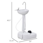 Portable Camping Sink W  Towel Holder   Soap Dispenser Hand Wash