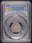 1805 P Dimes Draped Bust Pcgs Genuine - Fine Details  98 - Damage  4 Berries