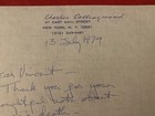 Vincent Price Estate Signed Letter War Correspondent Charles Collingwood   16e