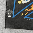 Harley Davidson Bandana Handkerchief Vintage 21x21 Flames Flaming Eagle Emblem