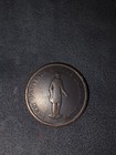 1837 Canada Quebec Bank Token History Habitant Antique Vintage Penny Coin I90254