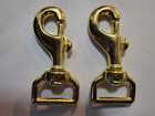 3  Solid Brass Swivel Snap Clip With 1  Strap Square Eye Swl 66  2 Count 