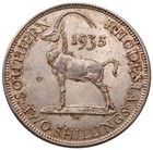 Southern Rhodesia 2 Shillings 1935 Choice Au-unc  sable Antelope  George V