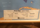 Vintage 1980s Nystrom Pull Down World Map Richard Edes   First Edition  Free Shi
