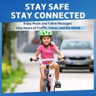 Kids Bluetooth Air Conduction Open-ear Headphones W  Mic  Touch  85db Safety