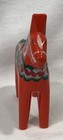 Swedish Dala Horse  Carved Painted Wooden 5    Red Signed W  Original Sticker
