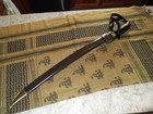 Vintage Cold Steel 1917 Cutlass Sword Brown Leather With Brass Fittings