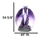 Dungeons And Dragons Giant North Star Purple Dragon At Rest Statue 4  5feet High
