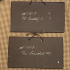 Pair Of Vintage Mid-century Arnold Wiigs Fabrikker Ceramic Wall Plaques 50   s-60s