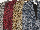 New Susan Graver Foil Printed Leopard Jaguar Duster   Tank 2-pc Set Womens Xs-3x