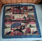 Vintage Liberty London Silk Scarf-art Deco Travel Themed-cunard-34in Square