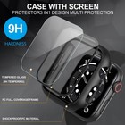 Glass Protector Screen Case Full Cover Fo Apple Watch Series 10 9 8 7 42 45 46mm